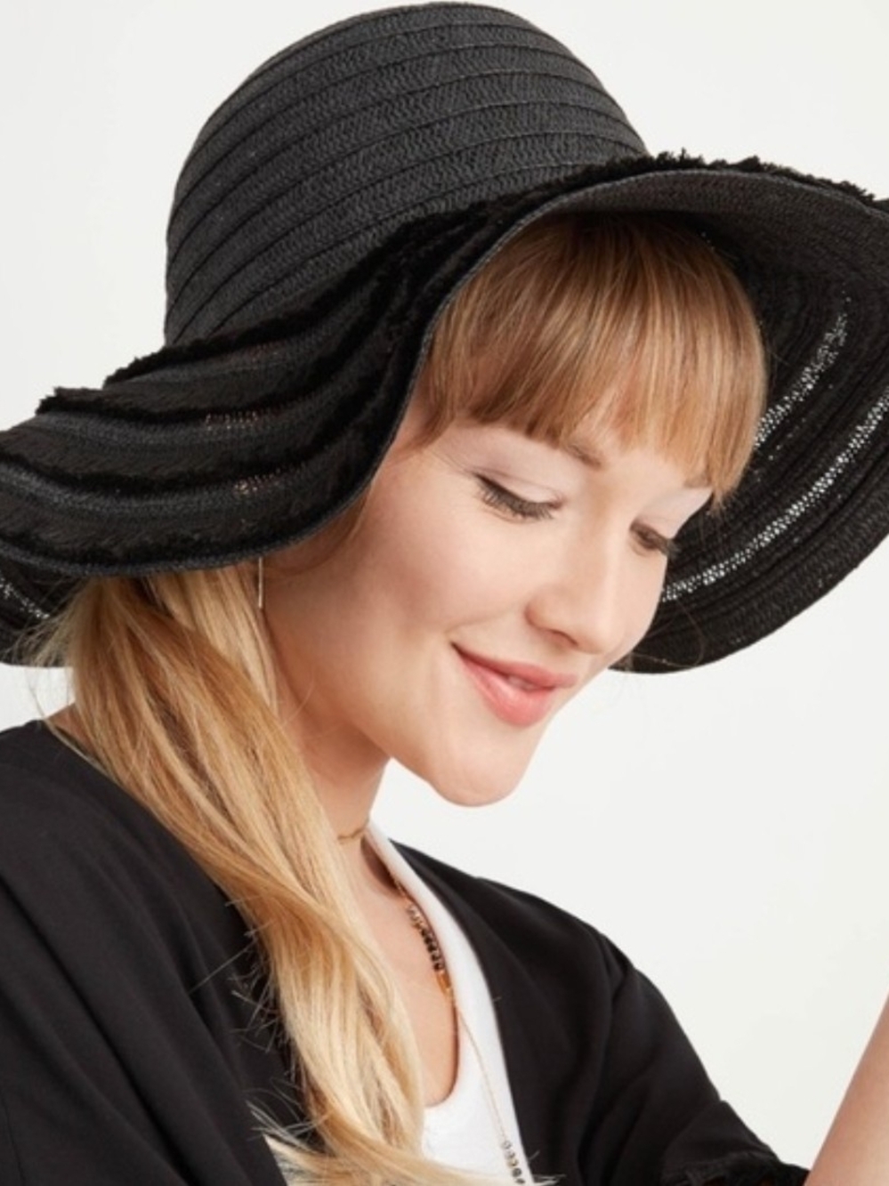 Stella & Dot Marina Hat - New•Packable Vacation Hat•Black